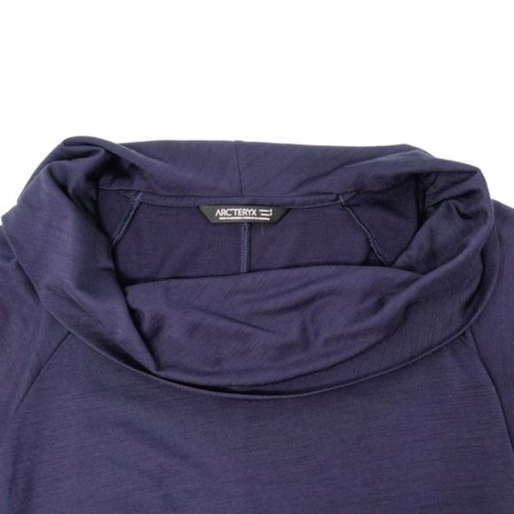 Arc'teryx A2B Cowl Neck Short Sleeve Tee Blue S - Picture 6 of 8